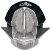 6D ATB Carbon Attack Replacement Mouthpiece -Motorcycle Parts Store 6 d helmets mouthpiece black white