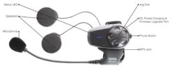 Sena SMH10 Bluetooth Headset Dual Pack -Motorcycle Parts Store SMH10V2 Layout