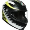AGV K6 Rapid 46 Helmet -Motorcycle Parts Store agvk6 rapid helmet black white yellow