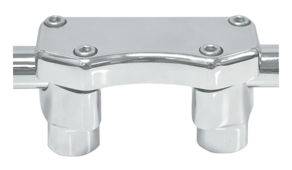 Drag Specialties 1" Handlebar Risers And Top Clamp For Harley 4 Drag Specialties 1" Handlebar Risers And Top Clamp For Harley - Image 2