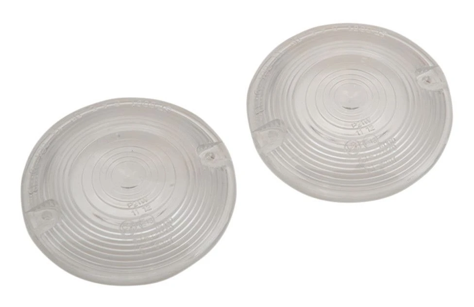 Drag Specialties Flat Style Turn Signal Lenses For Harley 1986-2022