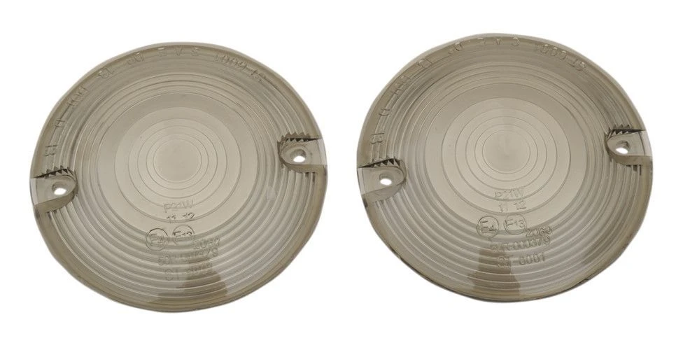 Drag Specialties Flat Style Turn Signal Lenses For Harley 1986-2022 - Image 2