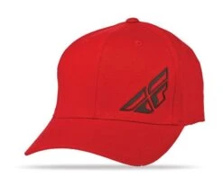 Fly Racing F Wing Snapback Hat -Motorcycle Parts Store fly racing f wing hat red