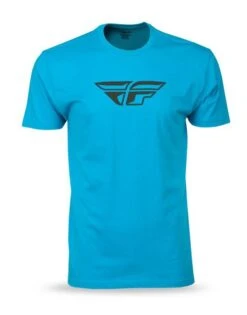 Fly Racing F Wing T-Shirt -Motorcycle Parts Store fly racing f wing t shirt turquoise