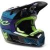 Fox Racing V3 RS Dkay Helmet -Motorcycle Parts Store fox racing v3 rs dkay helmet blue