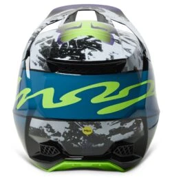 Fox Racing V3 RS Dkay Helmet -Motorcycle Parts Store fox racing v3 rs dkay helmet blue 2