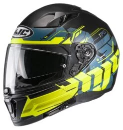 HJC I70 Alligon Helmet 8 HJC I70 Alligon Helmet -Motorcycle Parts Store hj ci70 alligon helmet black hi viz