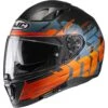 HJC I70 Alligon Helmet -Motorcycle Parts Store hj ci70 alligon helmet black orange