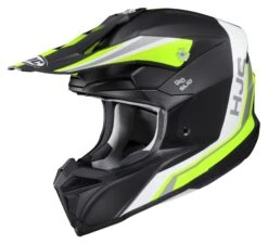HJC I50 Flux Helmet -Motorcycle Parts Store hjci50 flux helmet black green