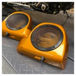 HogWorkz 6.5" Speaker Grills For Vented Lower Fairing For Harley Touring 2014-2023 -Motorcycle Parts Store hog workz65 speaker grills for vented lower fairing 3