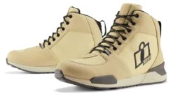 Icon Tarmac WP Boots -Motorcycle Parts Store icon boot tarmac wp tan