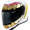Icon Airform Grillz Helmet -Motorcycle Parts Store icon helmet afrm grillz white
