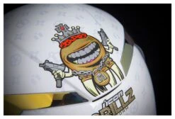 Icon Airform Grillz Helmet -Motorcycle Parts Store icon helmet afrm grillz white 5