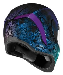Icon Airform Chantilly Opal Helmet -Motorcycle Parts Store icon hlmt afrm chnt opal blue 2