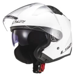 LS2 Copter Helmet - Solid -Motorcycle Parts Store ls2 copter helmet solid white 1