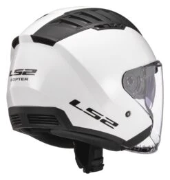 LS2 Copter Helmet - Solid -Motorcycle Parts Store ls2 copter helmet solid white 4