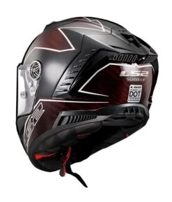 LS2 Thunder Carbon Lightning Helmet -Motorcycle Parts Store ls2 thunder carbon lightning helmet red grey black 2