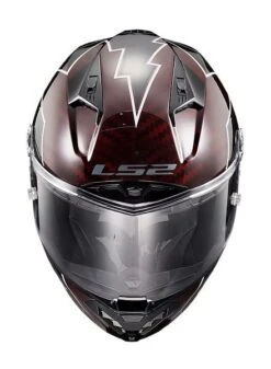 LS2 Thunder Carbon Lightning Helmet -Motorcycle Parts Store ls2 thunder carbon lightning helmet red grey black 5