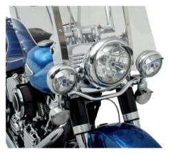 Milwaukee Twins 4 1/2" Spotlight / Passing Lamp Visors -Motorcycle Parts Store milwaukee twins spotlight visor45 pair