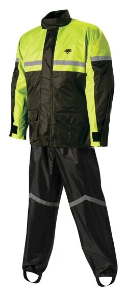Nelson-Rigg Stormrider Rain Suit 9 Nelson-Rigg Stormrider Rain Suit -Motorcycle Parts Store nelson rigg sr6000 stormrider rain suit black hi viz yellow