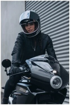 Roland Sands Maywood CE Women's Leather Jacket -Motorcycle Parts Store roland sands maywood womens leather jacket black 3