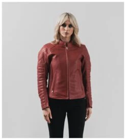 Roland Sands Maywood CE Women's Leather Jacket -Motorcycle Parts Store roland sands maywood womens leather jacket maraschino 2