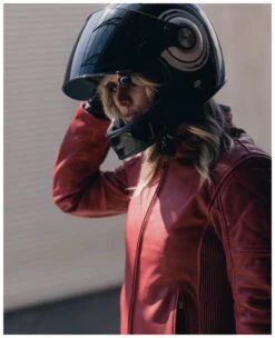Roland Sands Maywood CE Women's Leather Jacket -Motorcycle Parts Store roland sands maywood womens leather jacket maraschino 3