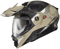 Scorpion EXO-AT960 Topographic Helmet -Motorcycle Parts Store scorpion exoat960 topographic helmet black sand