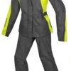 Spidi Touring Two Piece Women's Rain Suit -Motorcycle Parts Store spidi touring2 piece womens rain suit black fluo yellow