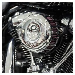 S&S Cycle Mini Teardrop Stealth Air Cleaner Cover -Motorcycle Parts Store ss mini teardrop stealth air cleaner cover chrome 2